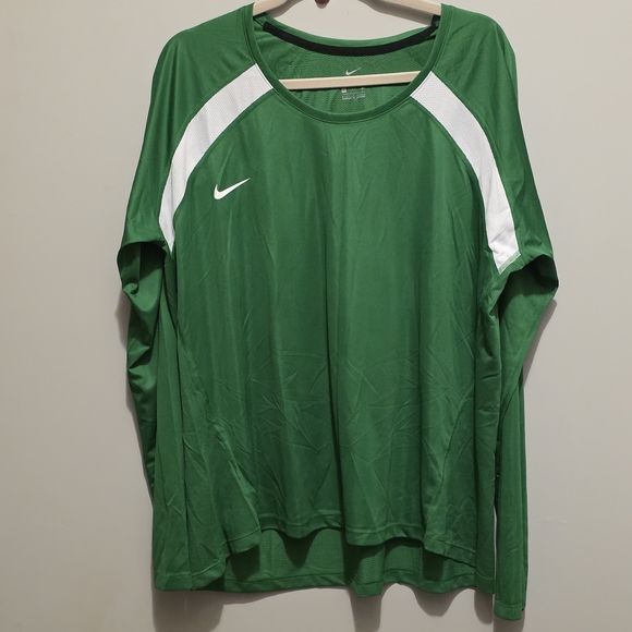 Nike Women's Dri-Fit Green Sports Shirt - Picture 1 of 8